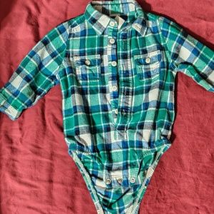 Flannel onesie